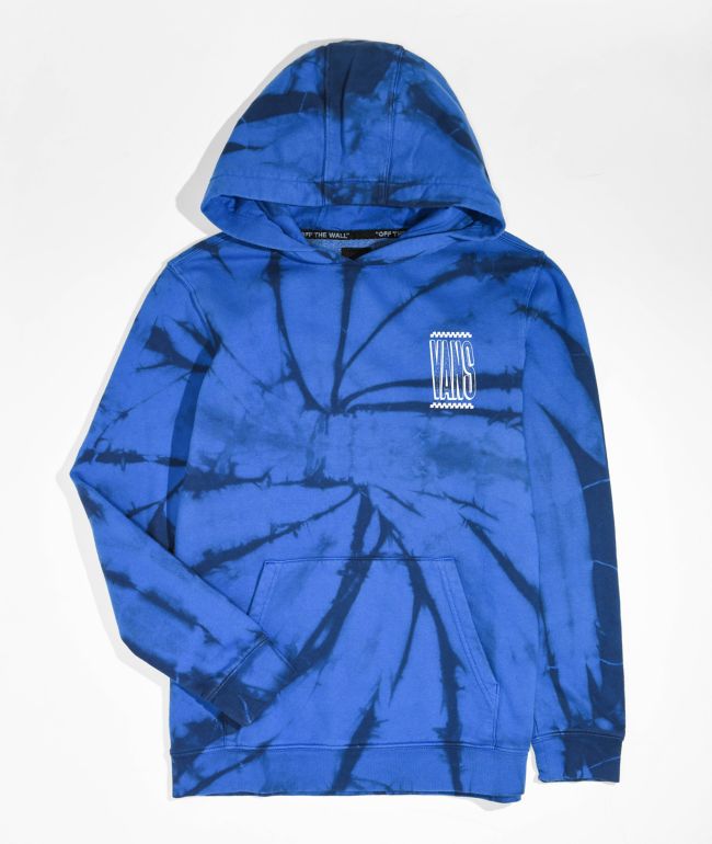 Vans Kids Blue Tie Dye Hoodie