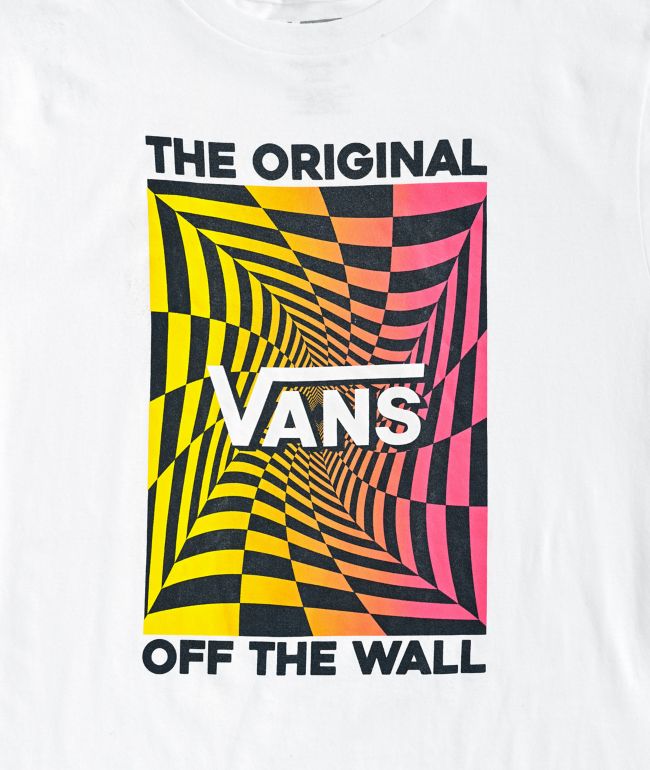 Vans Kids Checking White T-Shirt - thumbnail 2