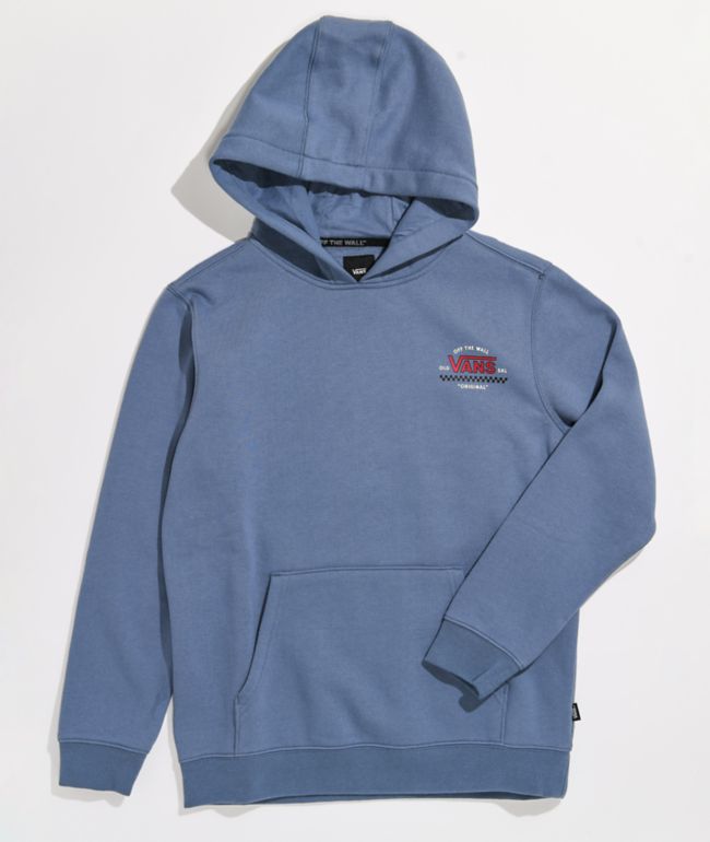 Vans Kids Old Skool Complete Slate Blue Hoodie - thumbnail 2
