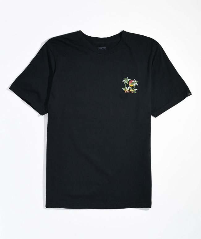 Vans Kids Tiki Palms Black T-Shirt - thumbnail 2
