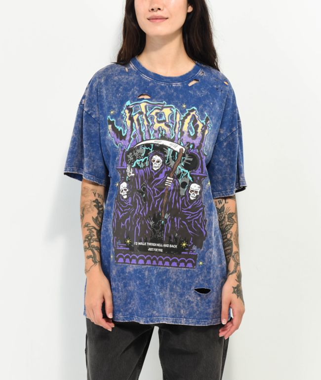 Vitriol Augustine Reapers Blue boyfriend T-Shirt