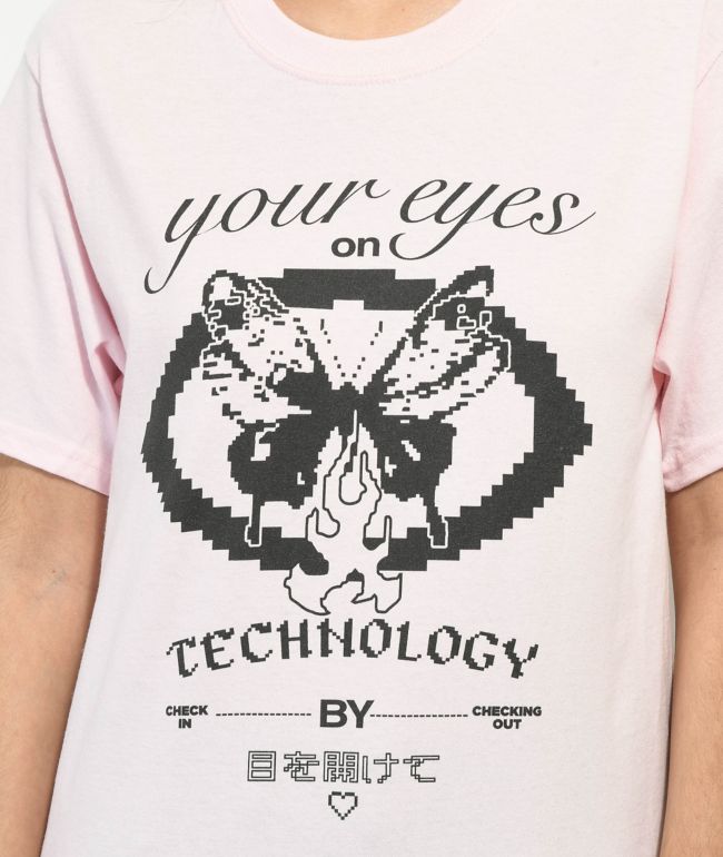 Vitriol Eyes On Tech Pink T-Shirt - thumbnail 2
