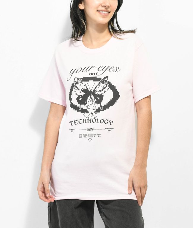 Vitriol Eyes On Tech Pink T-Shirt