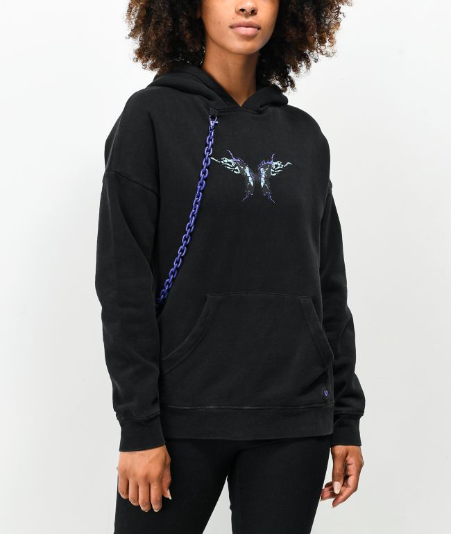 Vitriol Flores Black Hoodie