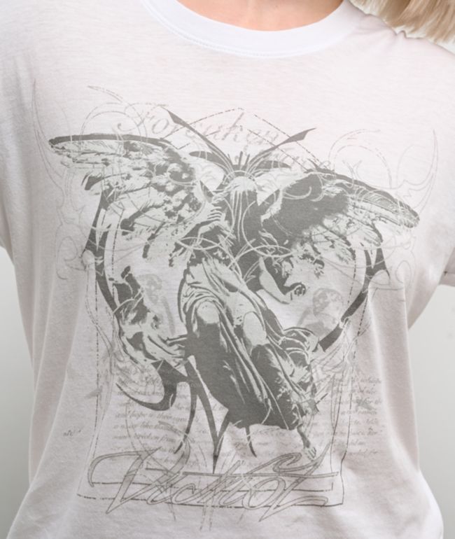 Vitriol Harlow White Long Sleeve T-Shirt - thumbnail 3