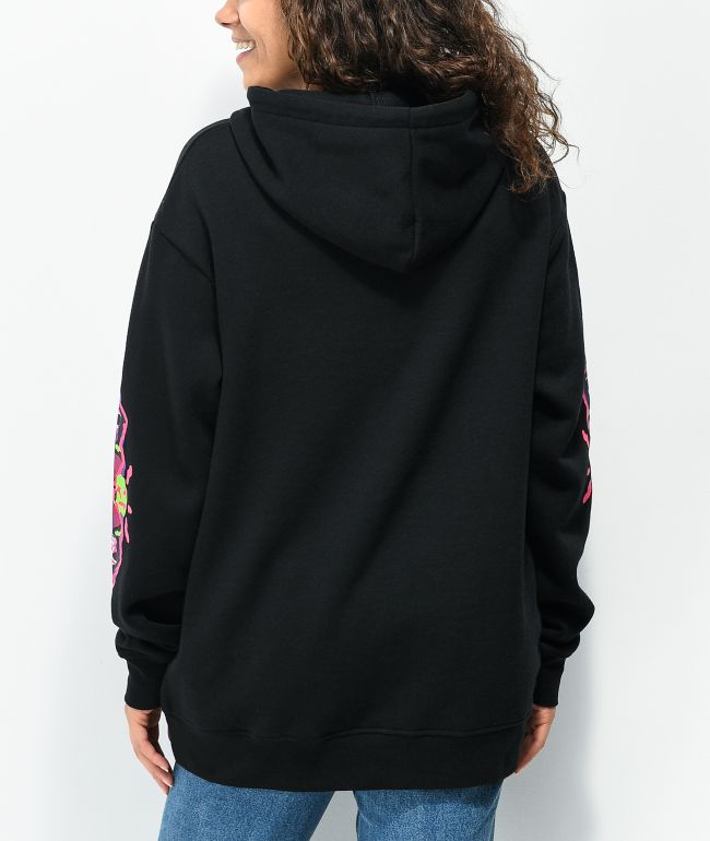 Vitriol Jamison Neon Skull Black Hoodie - thumbnail 3