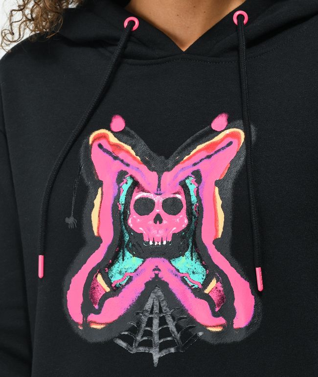 Vitriol Jamison Neon Skull Black Hoodie - thumbnail 2