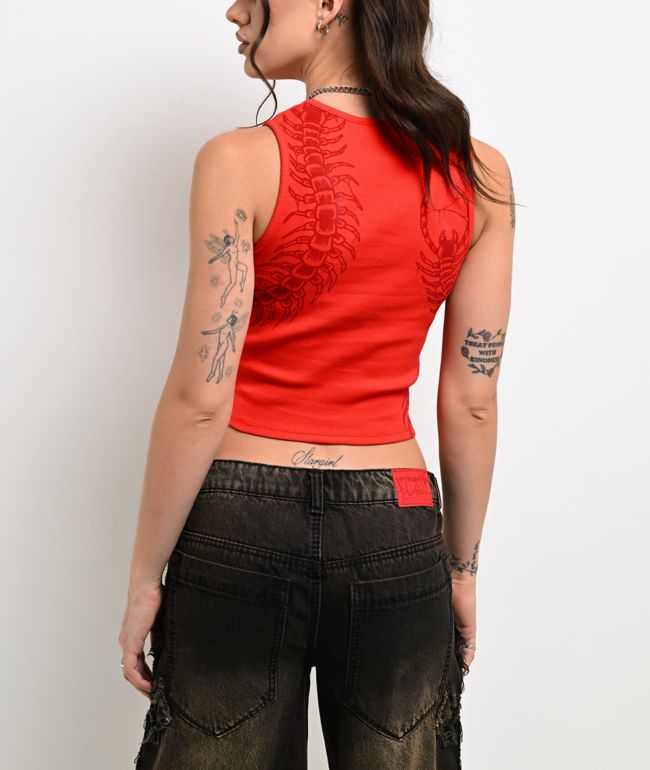 Vitriol Kassie Red Tank Top - thumbnail 2