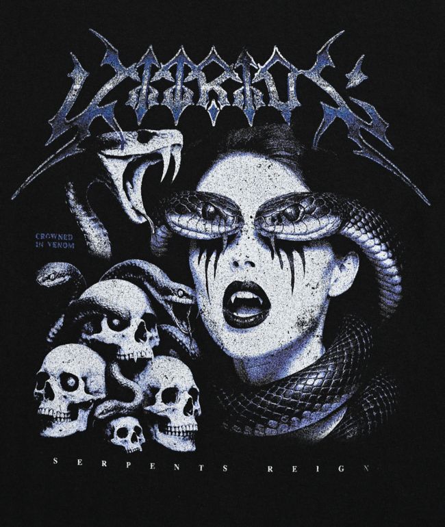 Vitriol Kids Serpents Reign Black T-Shirt - thumbnail 3