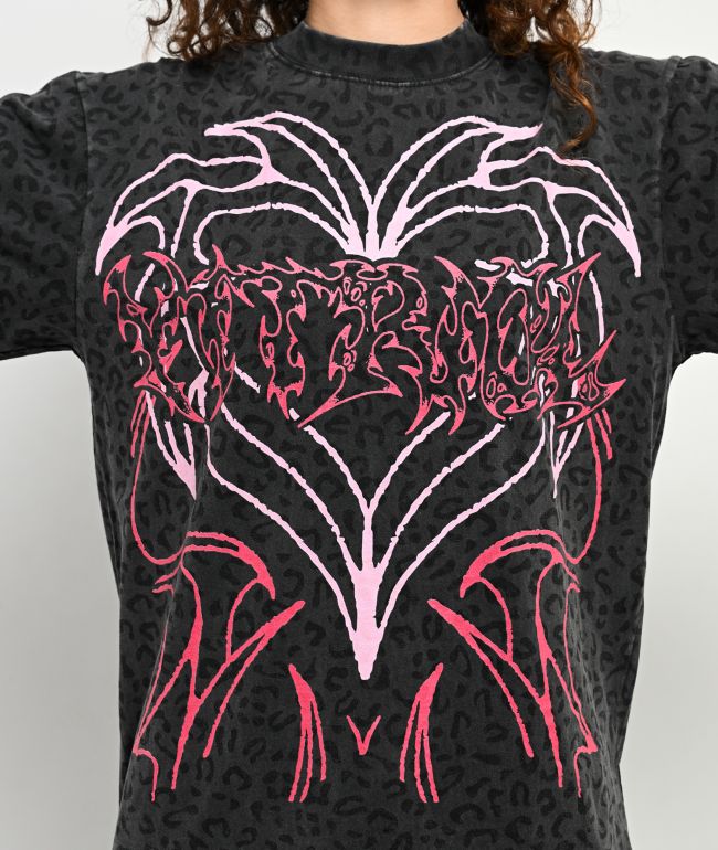 Vitriol Lenexa Leopard Black T-Shirt - thumbnail 3