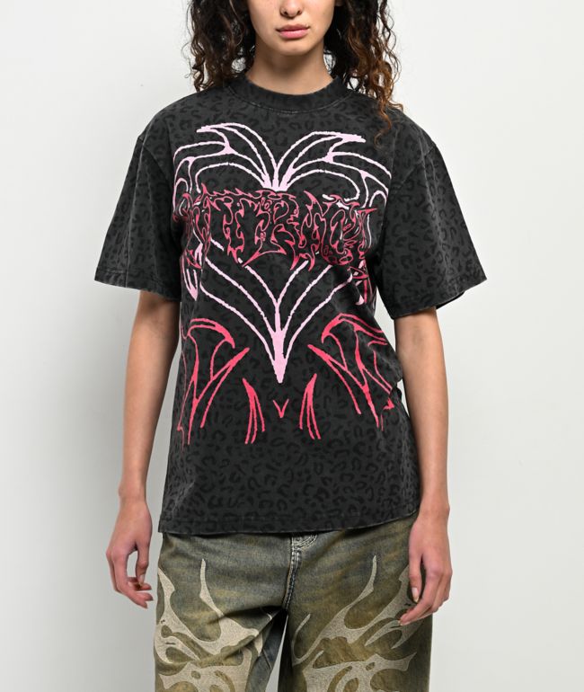Vitriol Lenexa Leopard Black T-Shirt