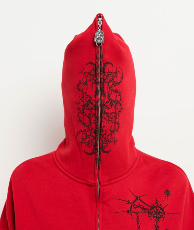 Vitriol Lenexa Red Zip Hoodie - thumbnail 3