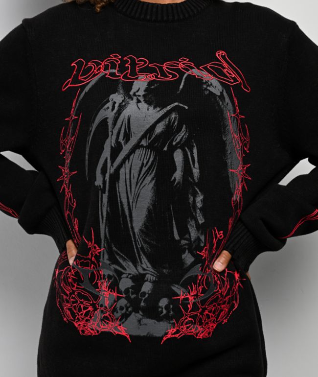 Vitriol Lennox Black Oversized Sweater - thumbnail 3