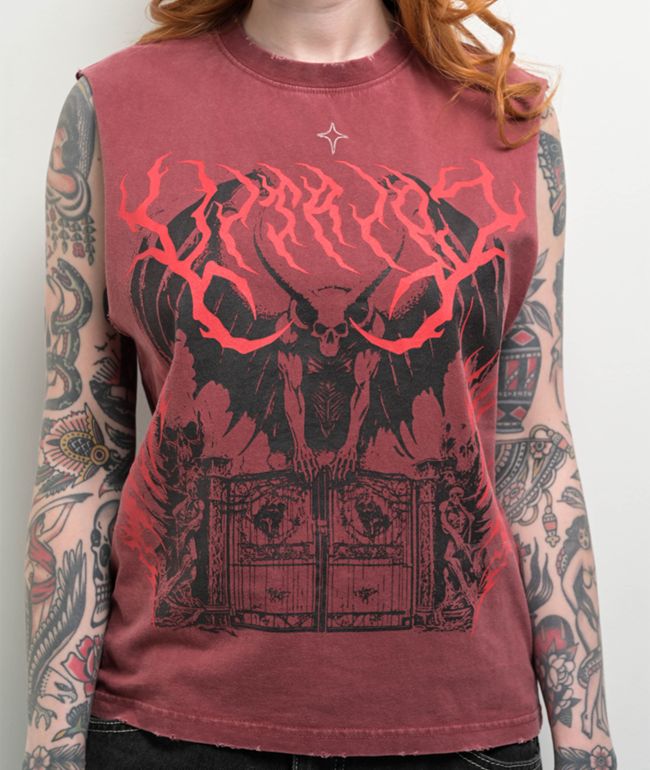 Vitriol Mateo Red Wash Tank Top - thumbnail 3