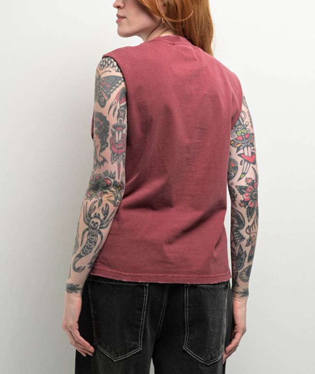 Vitriol Mateo Red Wash Tank Top - thumbnail 2