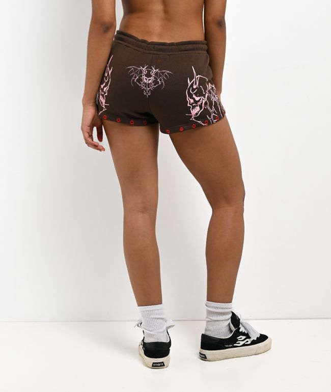 Vitriol Raya Brown Micro Shorts - thumbnail 2