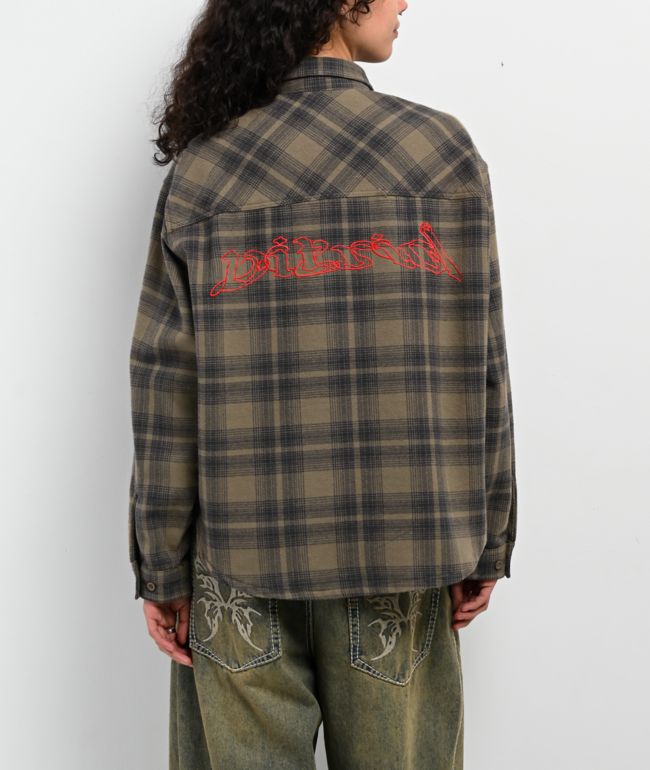 Vitriol Revival Green Flannel Shirt - thumbnail 2