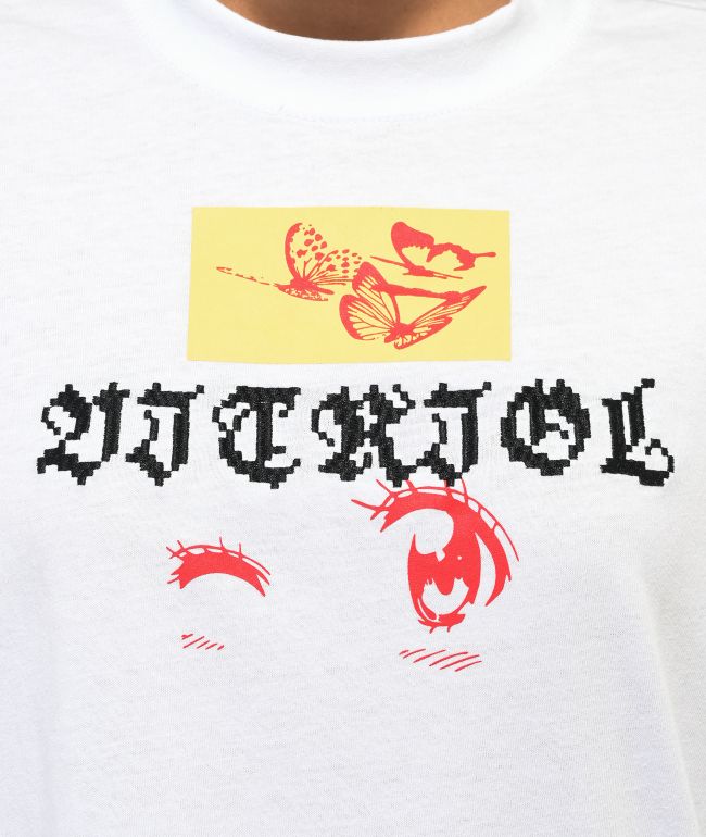 Vitriol Vicky White Long Sleeve T-Shirt - thumbnail 3