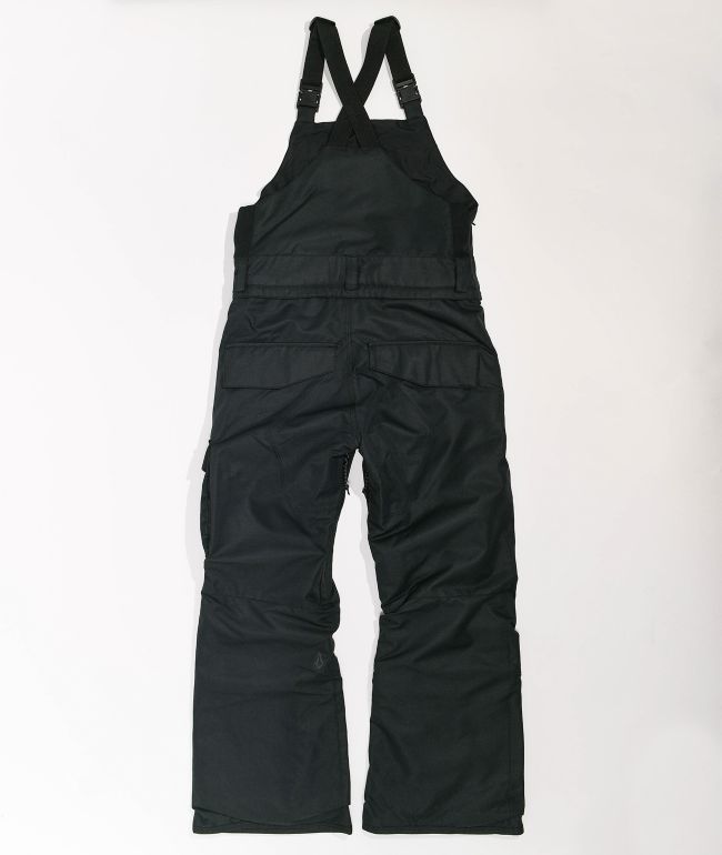 Volcom Barkley Black 10K Snowboard Bib Pants - thumbnail 2