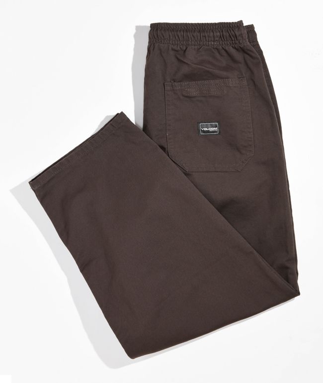 Volcom Kids Outer Spaced Brown Corduroy Pants - thumbnail 3