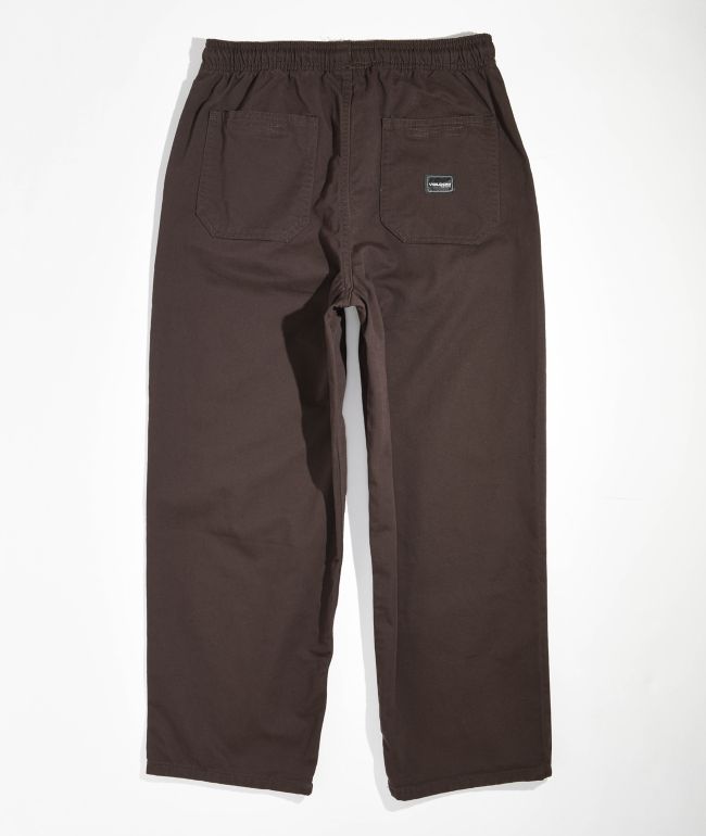 Volcom Kids Outer Spaced Brown Corduroy Pants - thumbnail 2