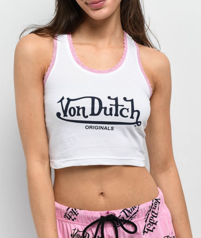 Von Dutch All Over Logo Pink Lounge Set - thumbnail 3
