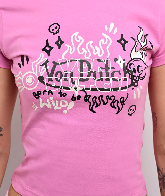 Von Dutch Cyclamen Pink T-Shirt - thumbnail 3
