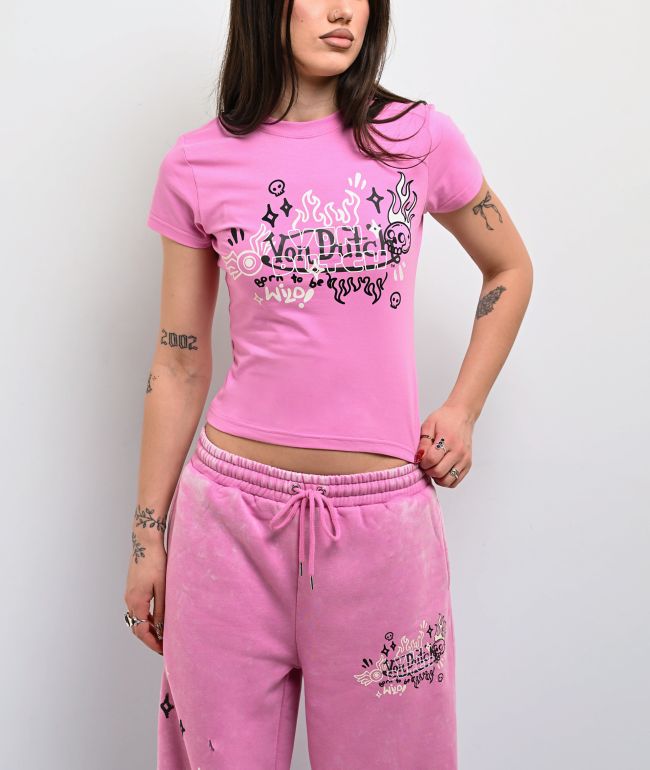 Von Dutch Cyclamen Pink T-Shirt