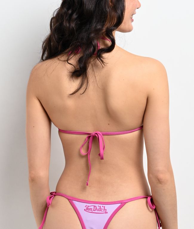Von Dutch Pink Triangle Bikini Top - thumbnail 2