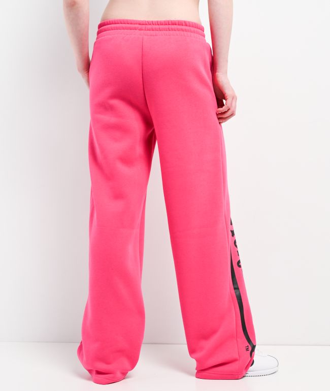 Von Dutch Pink Wide Leg Sweatpants - thumbnail 2