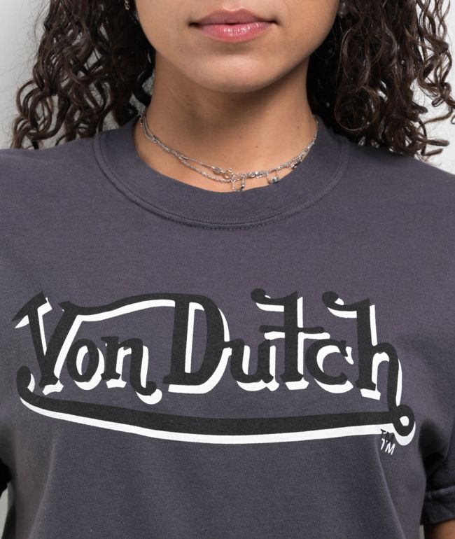 Von Dutch Wings Grey T-Shirt - thumbnail 3