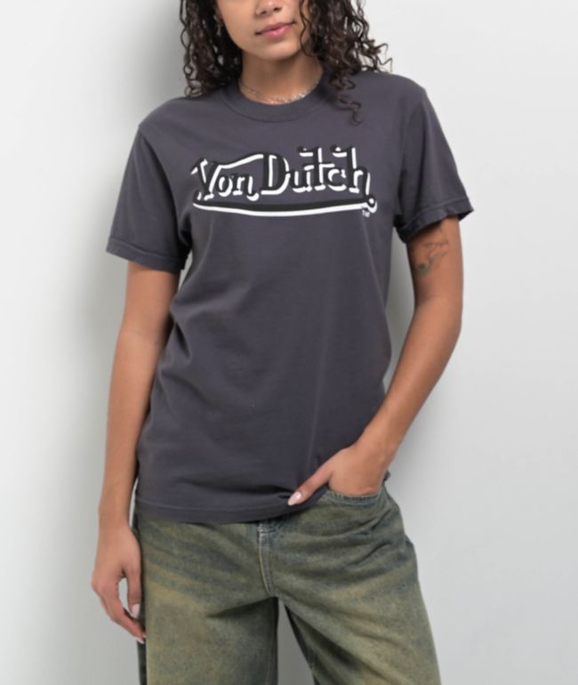 Von Dutch Wings Grey T-Shirt - thumbnail 2