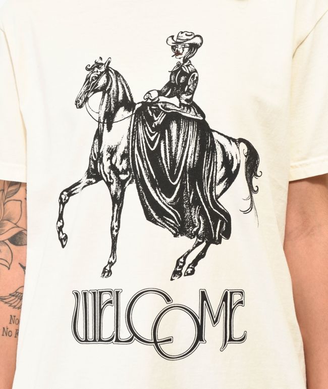 Welcome Cowgirl Bone T-Shirt - thumbnail 2