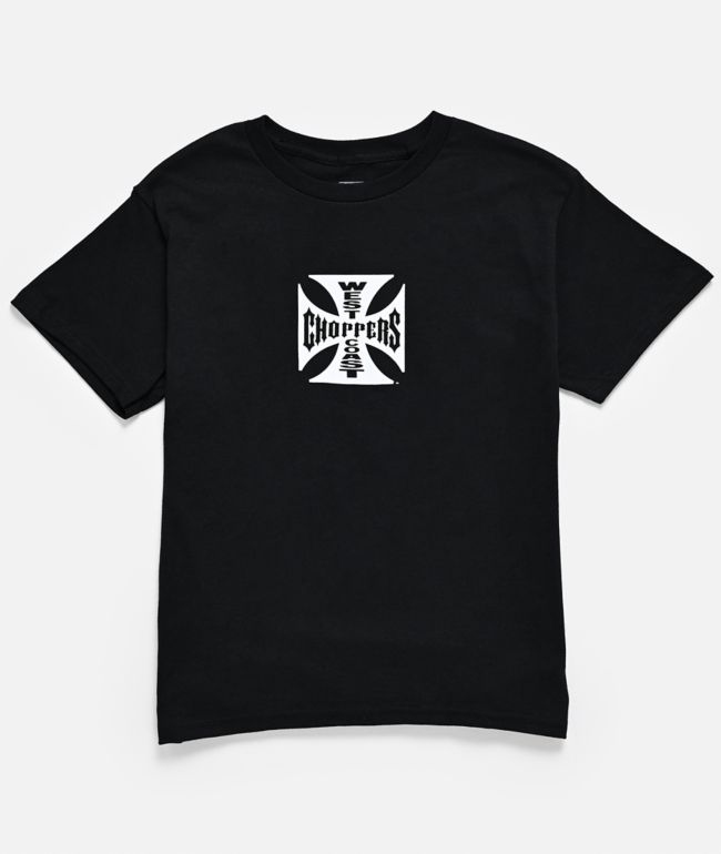 West Coast Choppers Kids Flat Logo Black T-Shirt - thumbnail 2