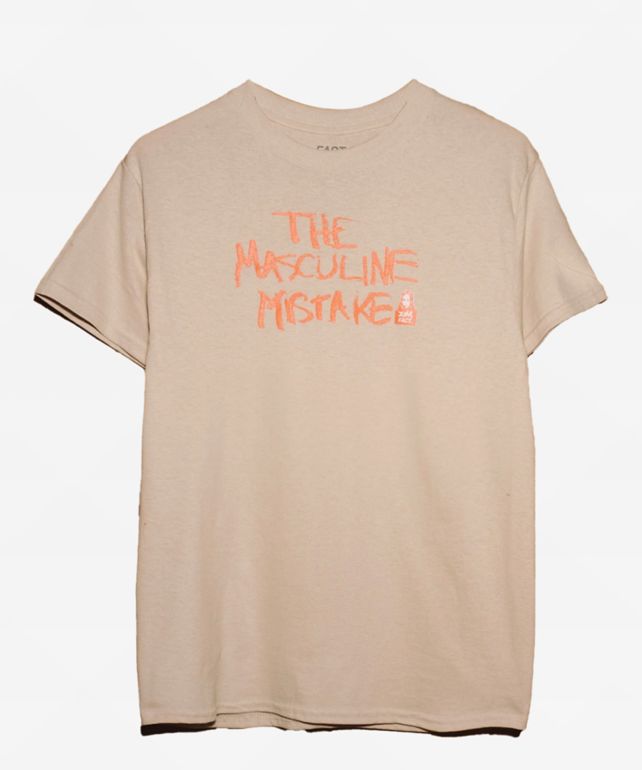 X-Girl x FACT Masculine Mistake Tan T-Shirt
