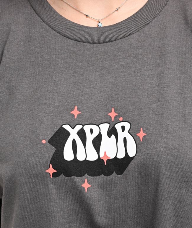 XPLR Currently Fighting Demons Charcoal T-Shirt - thumbnail 3