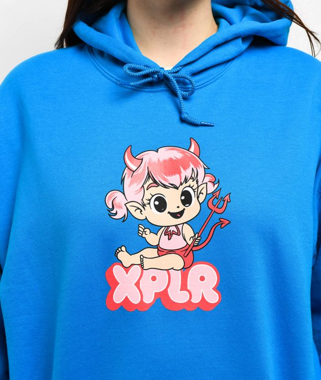 XPLR Devil Girl Sapphire Hoodie - thumbnail 3