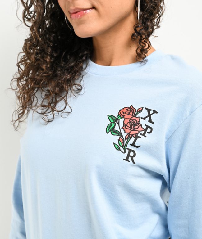 XPLR Grave Light Blue Long Sleeve T-Shirt - thumbnail 3