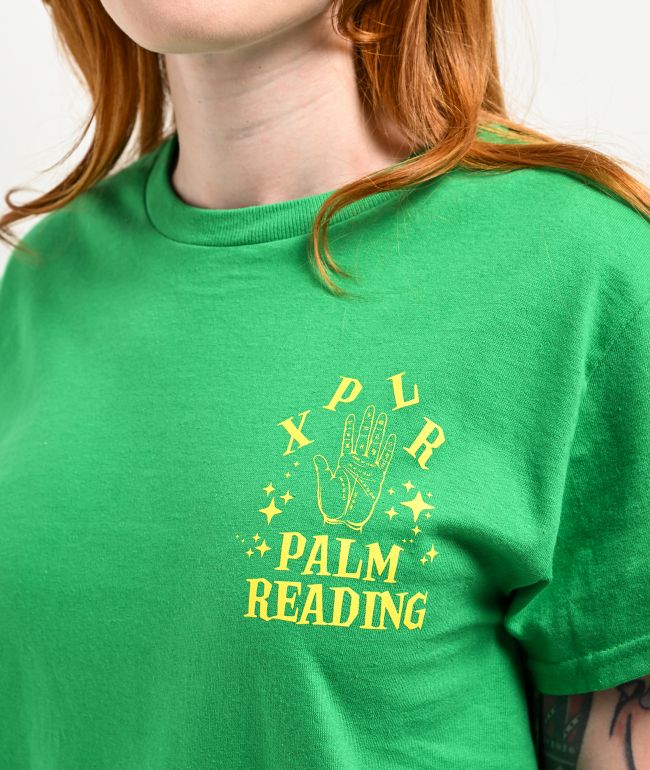 XPLR Palm Reading Green T-Shirt - thumbnail 3
