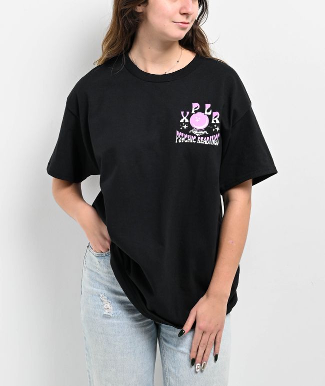 XPLR Psychic Readings Black T-Shirt - thumbnail 2
