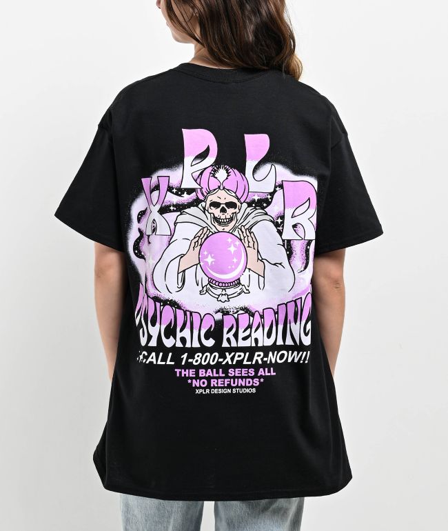 XPLR Psychic Readings Black T-Shirt