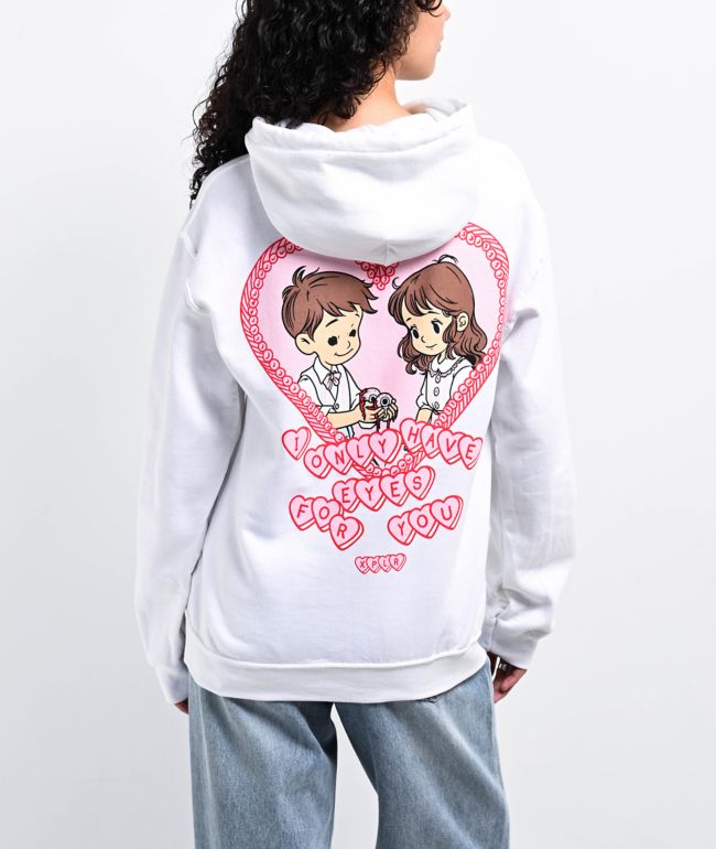 XPLR Valentine White Hoodie