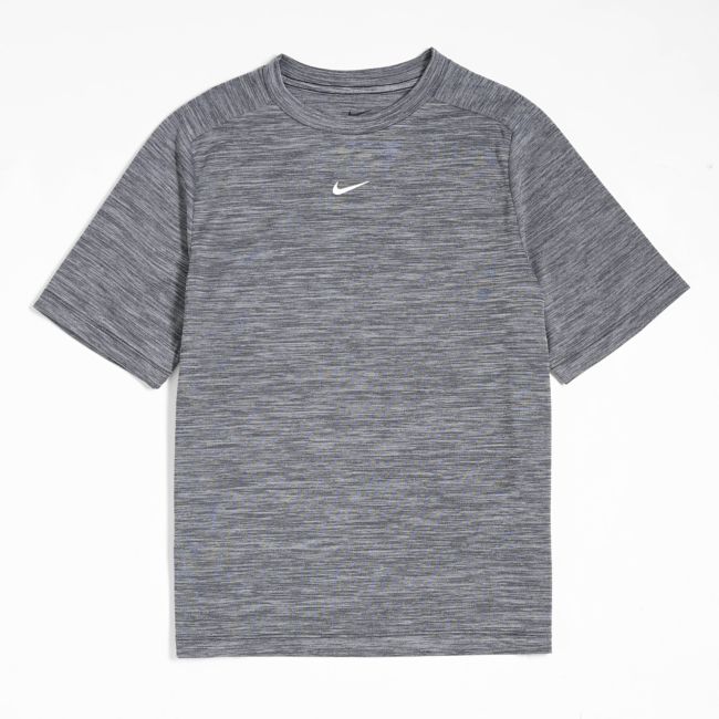 Nike Kids Dri-FIT Logo Black, Light Smoke Grey, & White T-Shirt