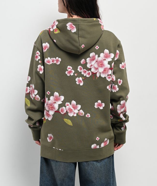 Your Highness Cherry Blossom Green Zip Hoodie - thumbnail 2