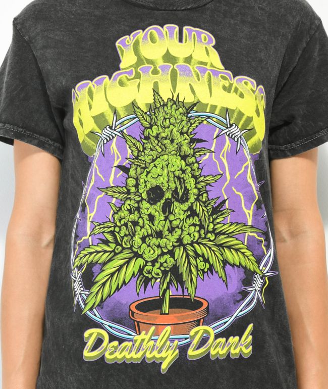 Your Highness Deathly Dank Black T-Shirt - thumbnail 2