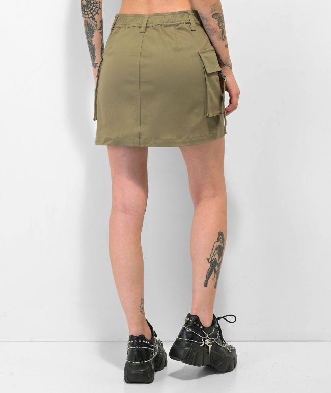 Your Highness Fairy Green Mini Cargo Skirt - thumbnail 2