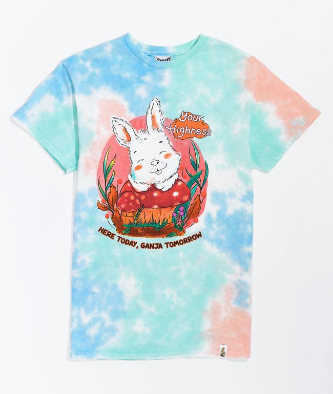 Your Highness Ganja Tomorrow Blue Tie Dye T-Shirt