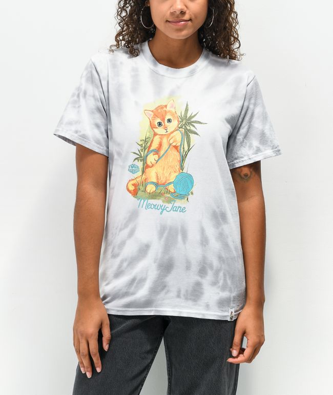 Your Highness Meowy Jane Grey Tie Dye T-Shirt