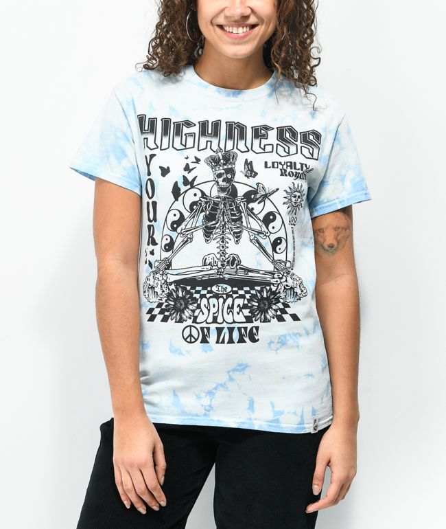 Your Highness Spice Of Life Blue Tie Dye T-Shirt