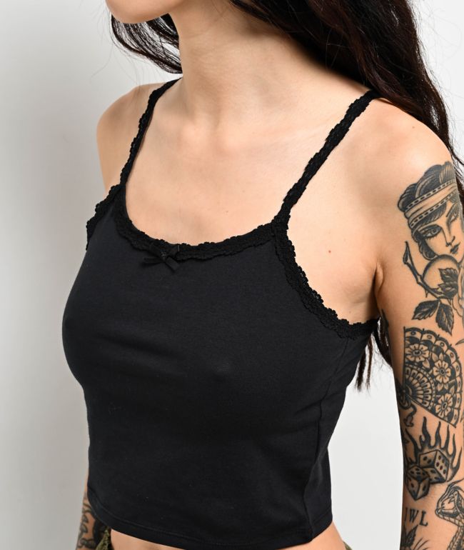 Zine Berry Caviar Crop Tank Top - thumbnail 3